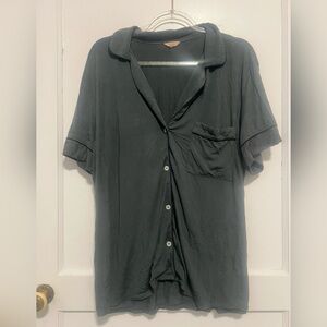 Eberjey Gisele Grey TENCEL Modal Sleeping Shirt Size M